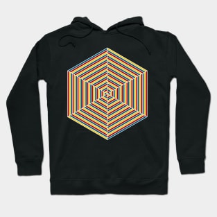 Split Rainbow Hex Hoodie